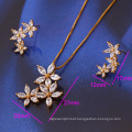 61268 Xuping New Design Fashion colorfui beautiful flowers Jewelry Set For Women